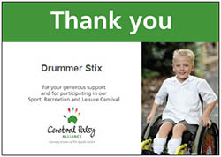 Thanks from Cerebral Palsy Alliance